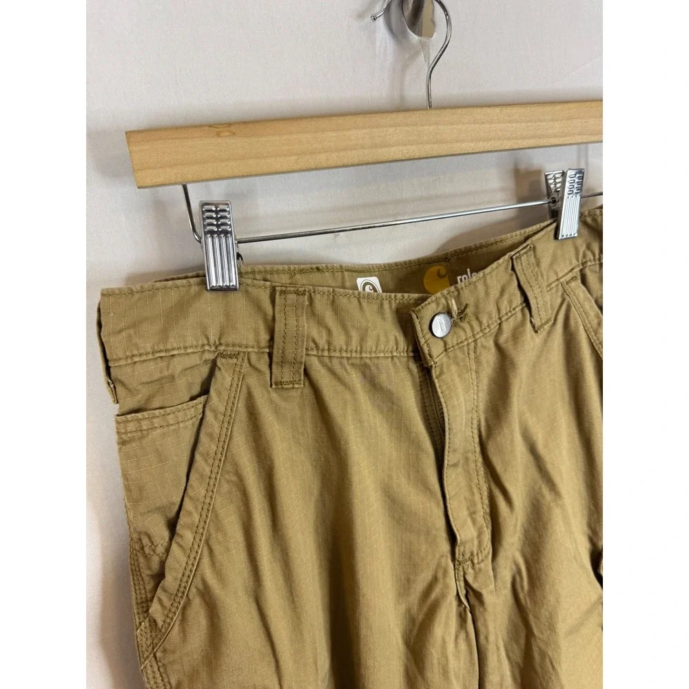 Carhartt Force Relaxed Fit Cargo Pants Khaki Tan Ripstop 101148-257 32x34